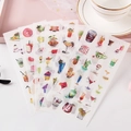 Cute cocktail and dessert themed translucent washi stickers for journaling decoration - 13. Summer Ice Drinks