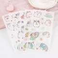 Cute cartoon hamster theme stickers set for journaling on decorative pink background - 15. Hamster Diary 34