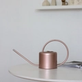 Annaffiatoio nordico in acciaio inox oro rosa con becco lungo per piante da interno - 1300ML / Rosa