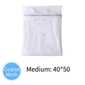 Medium 40x50cm coarse mesh laundry bag with blue zipper for washing delicate shirts - Coarse Mesh Medium 40*50cm