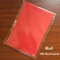Macro detail of red tissue paper pack 100 sheets for gift wrapping and DIY crafts - Red (100 Sheets/Pack)