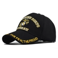 Cappellino SWAT nero con ricamo 3D Marine Corps Veteran e visiera curva - Stile US Marine Corps Veteran (Stile 02)