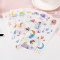 Cute sky-themed washi stickers featuring watercolor clouds, stars, and moon set - 3. Mood Guide