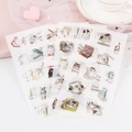 Cute transparent cat theme planner stickers with English phrases for journal decoration - 18. Cats 37