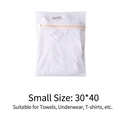 Small 30x40cm coarse mesh laundry bag with beige zipper for washing white shirts - Coarse Mesh Small 30*40cm
