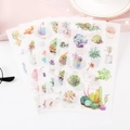 Succulent theme washi stickers in watercolor style for journaling decoration - 6. Succulent League