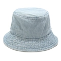 Detalle de gorro de pescador en mezclilla azul claro lavado con costuras reforzadas - M(56-58cm) / Azul claro