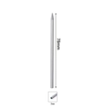 Aiguille paracorde 78mm en acier argenté pour tressage de bracelets DIY et maroquinerie - Aiguille Ronde 78mm*3mm