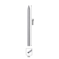 Aiguille paracorde argentée de 78mm avec 5mm de diamètre pour tissage de bracelet DIY - Aiguille Ronde 78mm*5mm
