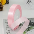 Pink satin ribbon roll with a glossy finish for gift boxes and wedding decorations - Pink