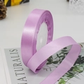 Violet satin ribbon 2.5cm wide with glossy finish on spool for gift wrapping - Purple Pink