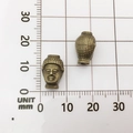 Bronze Buddha head alloy spacer beads 12x8mm for DIY jewelry making on grid - Buddha Head (10153)