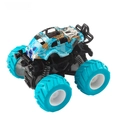 Auto giocattolo fuoristrada 4WD a inerzia in stile graffiti blu con pneumatici grandi - Blu