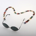 Macro shot of colorful acrylic eyeglass chain in heart shape with black round sunglasses - Mixed Colors (11)