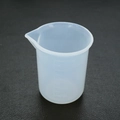 Transparenter 100ml Silikon-Messbecher mit präzisen Skalenmarkierungen für DIY-Harzarbeiten - Silikon / 100ml (Externe Skala)