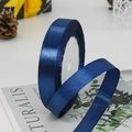 1.5cm wide navy blue satin ribbon roll for gift wrapping and wedding decor - Dark Blue