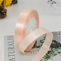 Champagne pink 1.5cm wide satin ribbon roll for gift wrapping and wedding decorations - Champagne Pink