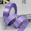 Single roll of glossy purple satin ribbon for elegant gift wrapping and DIY crafts - Light Purple