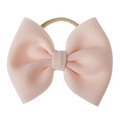 Bandeau à gros nœud rose clair pour bébé avec bandeau élastique couleur chair - Ivoire