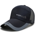 Casquette de baseball en mesh respirant bleu marine avec logo Modern British et icône - Réglable / Bleu Marine