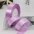 Roll of 2cm glossy purple satin ribbon for gift wrapping and wedding decorations - Purple Pink