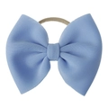 Lichtblauwe baby haarband met grote strik en beige elastische hoofdband voor baby's - Lichtblauw