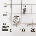 Silver alloy flying saucer elephant spacers for DIY bracelets in 10mm and 5mm sizes - Swastika Pattern Bead (10143)