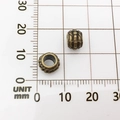 Brass elephant spacers beads with vintage texture on millimeter scale ruler for DIY bracelets - 10144 - Ancient Bronze Large Hole / 5X7mm