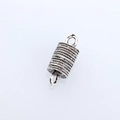 Fermoir magnétique en argent antique avec texture cylindrique pour bijoux DIY faits main - Argent Antique