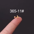 Gold butterfly surgical steel stud earring with screw ball back held on fingertip - Gold Butterfly Style (11#)
