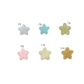 Star-shaped cartoon embroidery patches in six different colors for kids' clothing - Large Navy Star / Set of 6