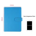 Taccuino business A4 in pelle PU blu con fibbia, dimensioni di 215 mm x 296 mm - A4 / Blu