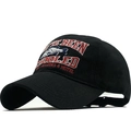 Cappellino da baseball nero classico con ricamo a pesce e scritta Schooled - Regolabile / Nero