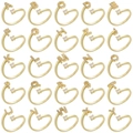 Adjustable golden letter rings with zircon stones featuring A-Z initial design options - Letter A / Gold