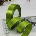 Grass green 2cm satin ribbon roll for gift wrapping and wedding cake decoration - Army Green