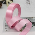 Roll of premium pink satin ribbon for elegant gift wrapping and DIY crafts - Medium Pink