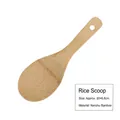 Bamboo rice paddle spoon made of natural nan bamboo wood measuring 20x6.8cm with hanging hole - Rice Paddle