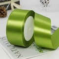 Grass green 4cm satin ribbon roll for gift wrapping and floral decoration - 4cm x 22m / 95# Army Green