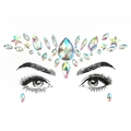 Iridescent acrylic face gems in drop and star shapes for forehead and eye makeup - BL133/Iridescent Star Gem Style