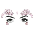 Pink and purple teardrop acrylic face gems for decorative DIY eye makeup art - BL192/Pink Purple Eye Rhinestone Style
