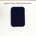 Classic royal blue velvet jewelry box for necklace storage with soft interior lining - Royal Blue Velvet Necklace Box