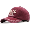 Berretto da baseball bordeaux lavato con ricamo Colorado 1962 e stile vintage - Regolabile / Borgogna