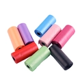 Portable pet waste bags in 8 vibrant colors including red blue and green for outdoor use - Waste Bags (15 Counts/Roll)