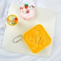 Cute simulation food keychain set with pink donut, mango dessert and ice cream cup - Style 8 - Bead Chain