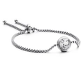 Adjustable silver Scorpio constellation bracelet with sparkling diamond inlay - Scorpio (KB120301-KFC)