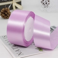 Lavender purple 4cm satin ribbon roll for gift wrapping and wedding decor - 4cm x 22m / 45# Purple Pink