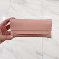 Custodia per occhiali in pelle PU rosa pallido con cinturino per occhiali da sole - Rosa