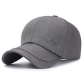 Dark grey sports baseball cap with textured fabric and SPORTS embroidery - Gray