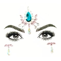 Acrylic face jewel stickers in blue and pink tones with teardrop and marquise shapes - BL193/Lake Blue Pink Iridescent Mix Style