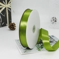 Grass green satin ribbon roll with silk sheen for gift box and cake packaging - 91m / 95# Army Green